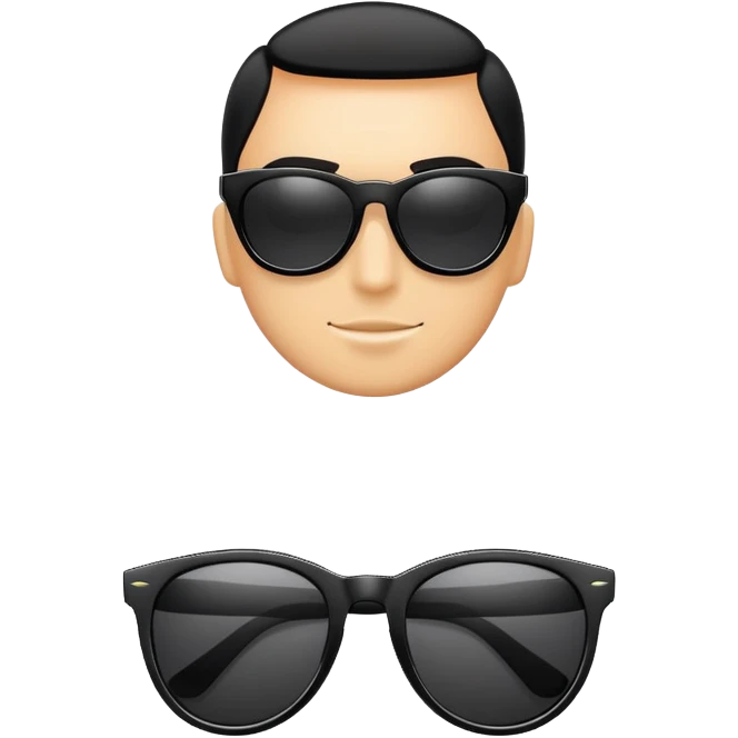 stylish black sunglasses emoji