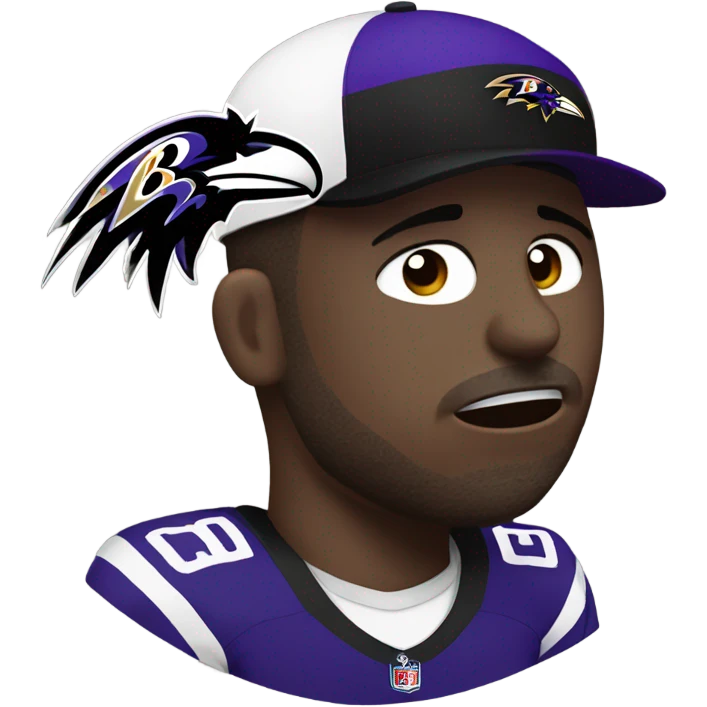 Crying ravens fan  emoji