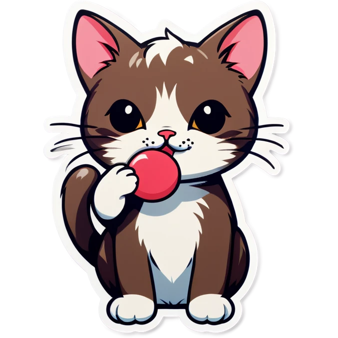 Kitty blowing kisses emoji