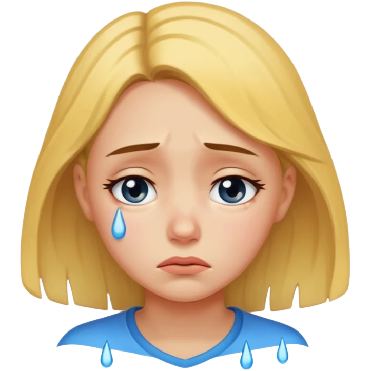 Mutsuz kız  emoji