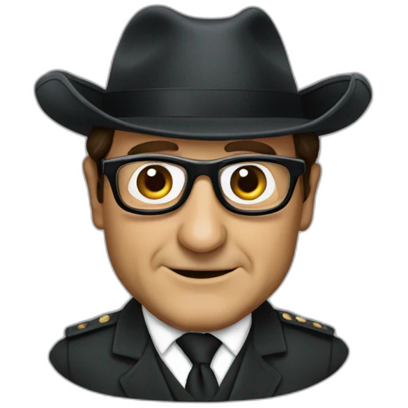 François Hollande wearing turtle disguise emoji