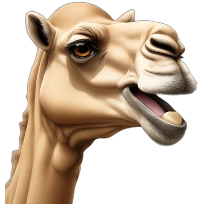 Camel crying emoji