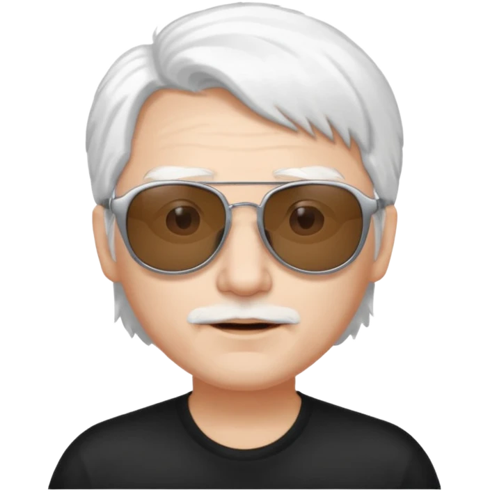 😁 with sunglasses white hair emoji