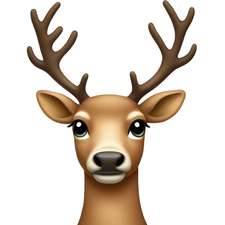 glamour reindeer  emoji