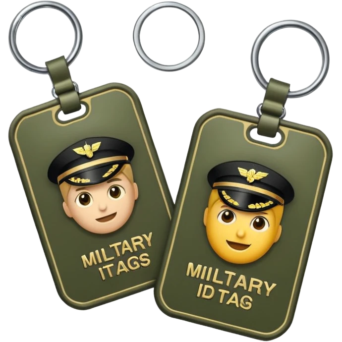 Military ID tags  emoji