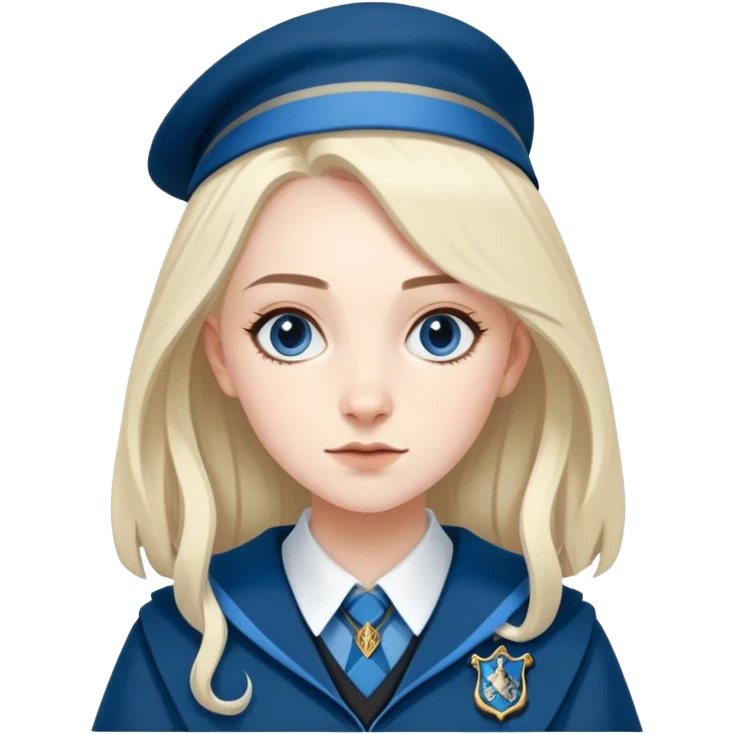 Penelope Clearwater in harry potter, wear hogwarts Ravenclaw uniform emoji
