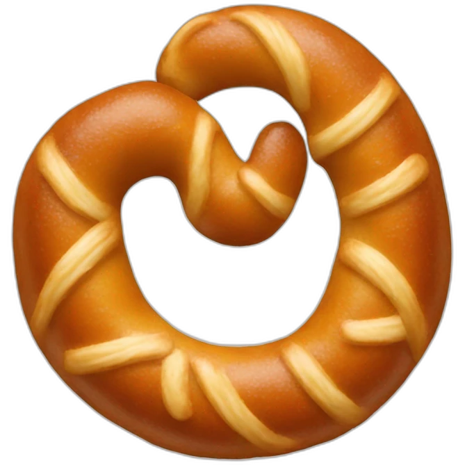 A pretzel emoji
