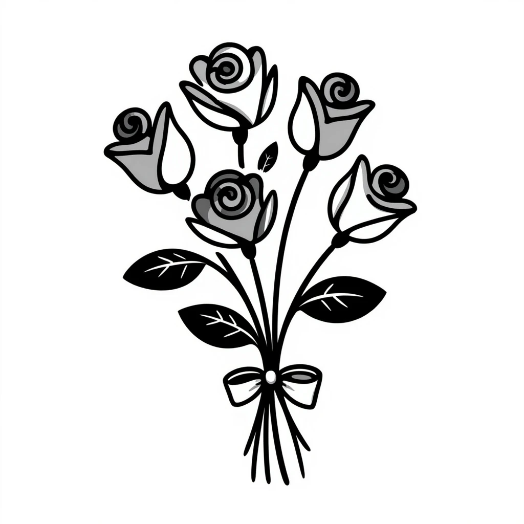 a bouquet of roses emoji