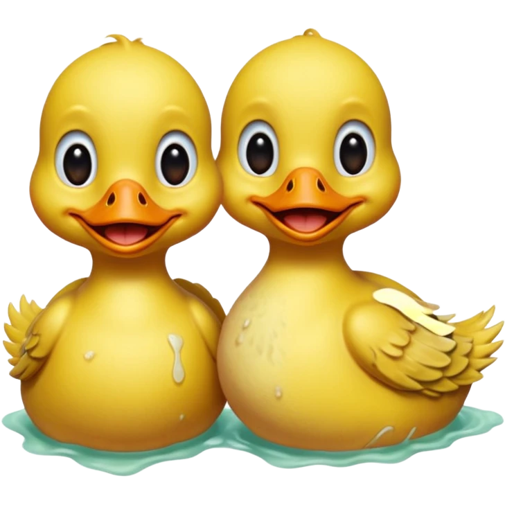 Rotting ducklings smile lovecraftian horror emoji
