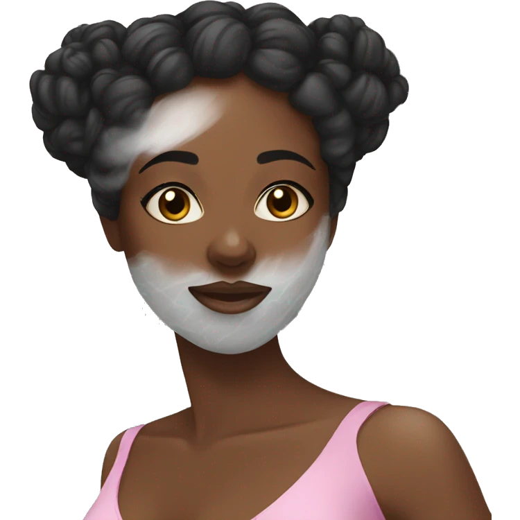 Black girl spa day emoji