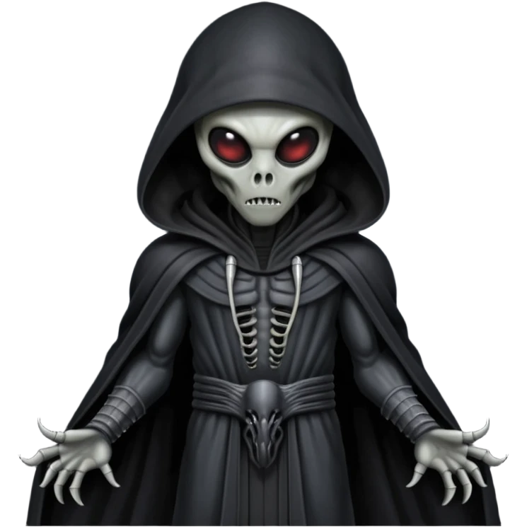 I need an emoji of a xenomorph alien in a sith robe emoji