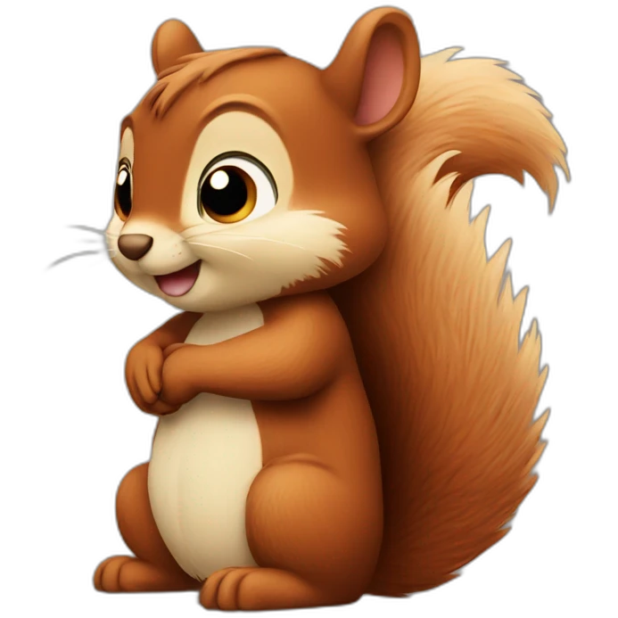 squirrel hugging emoji