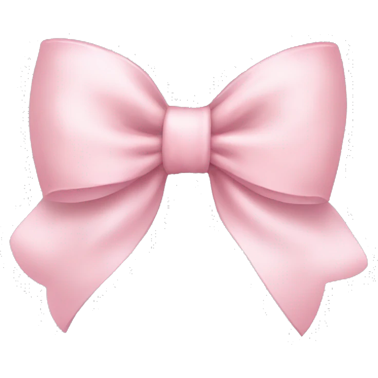 Light pink bow emoji