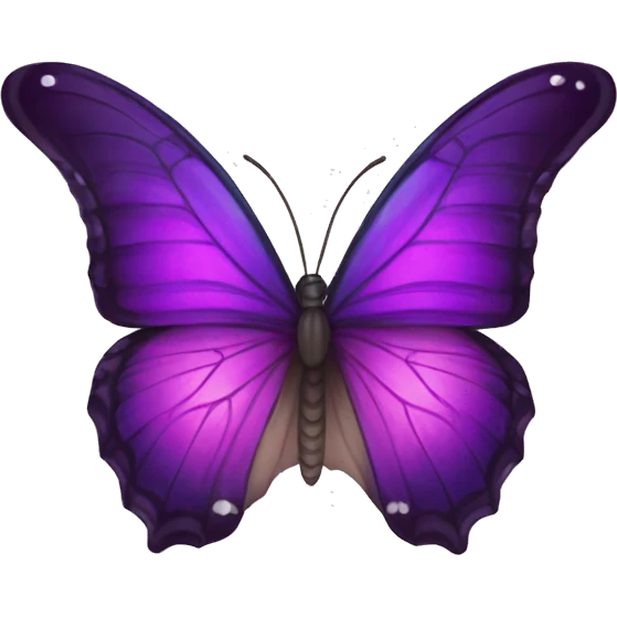 Borboleta roxa com detalhes  roxos roxo emoji