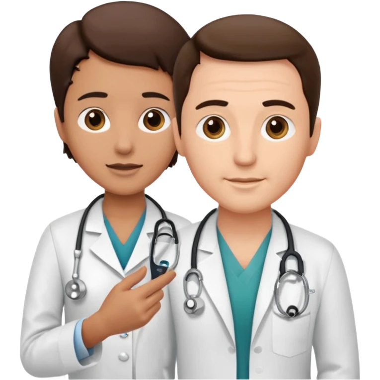 doctor Schaefer treating a  patient emoji