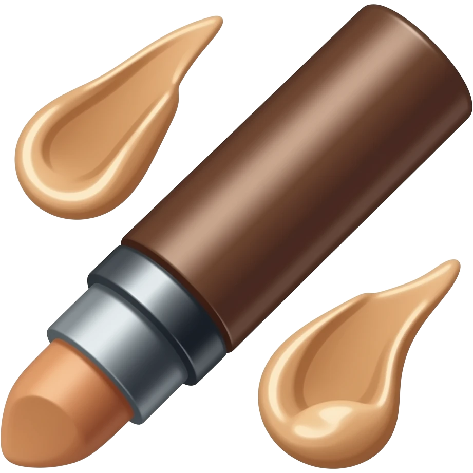 Cream contour stick, in the dark brown emoji