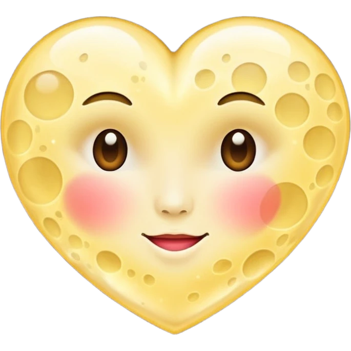 Moon, heart emoji