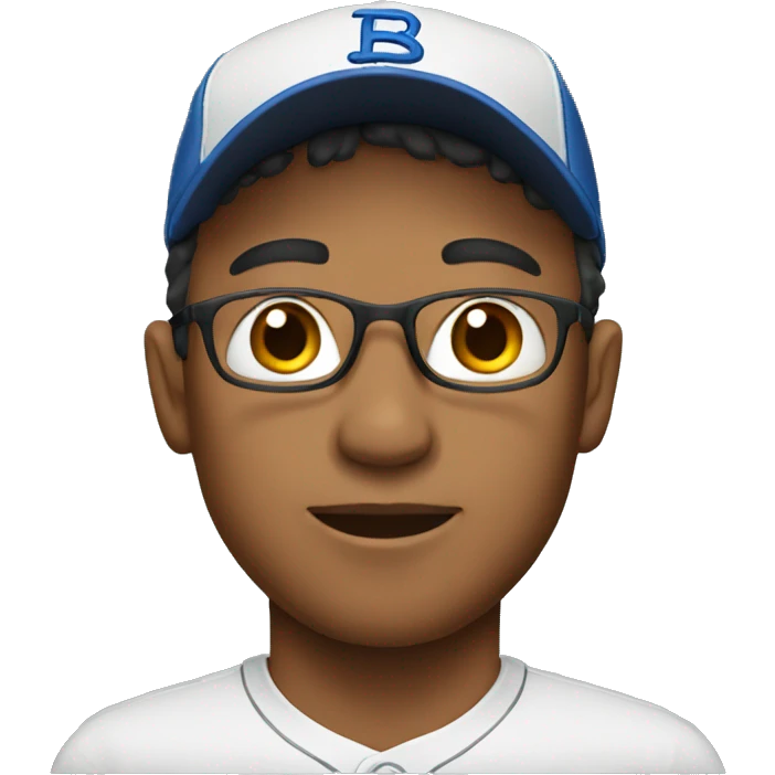 male portrait with baseball cap emoji