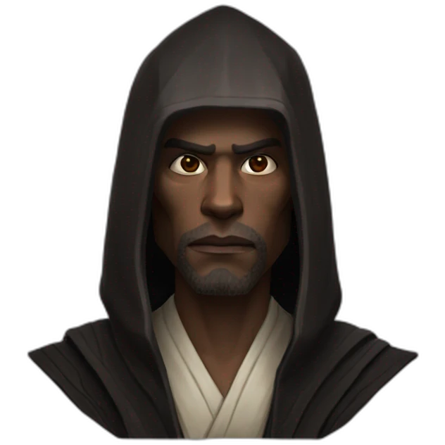 hyperrealist sith jedi in world of warcraft without facial hair emoji