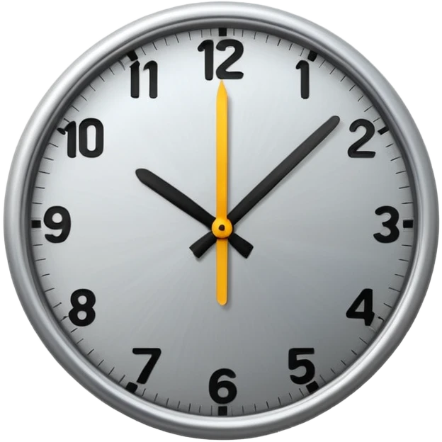 Ticking clock emoji