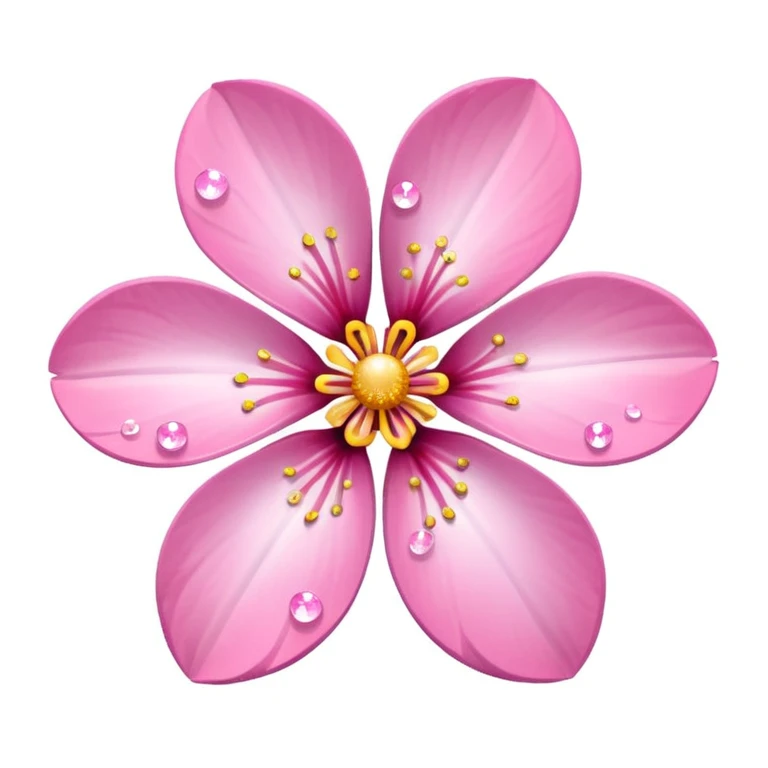 sakura flower with sparkles emoji