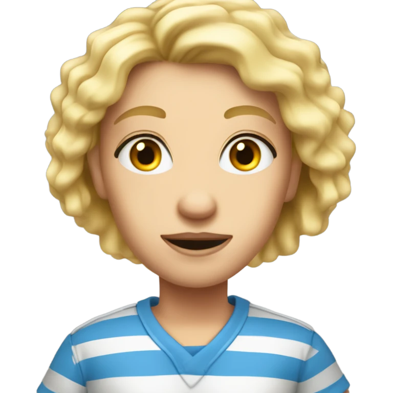 Prisonnier blond aux yeux bleus emoji