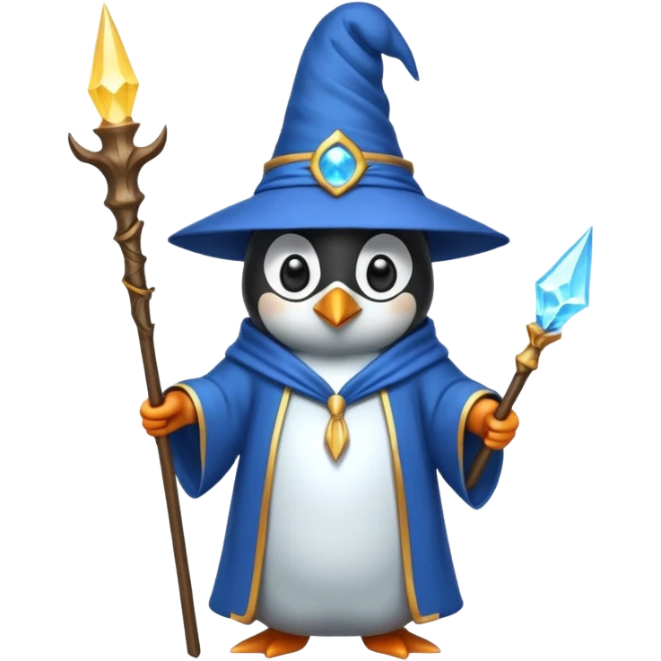 Penguin Wizard emoji