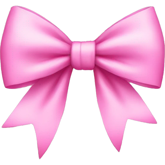 pink bow emoji