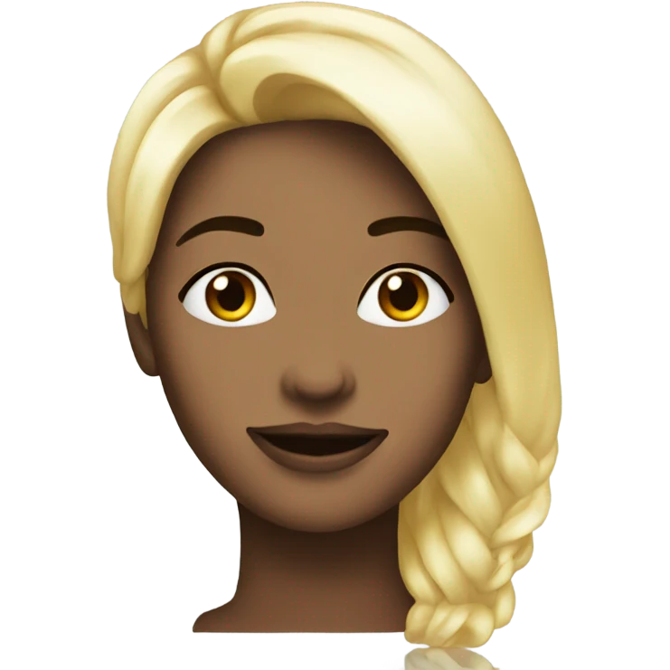 Create a coquette face emoji