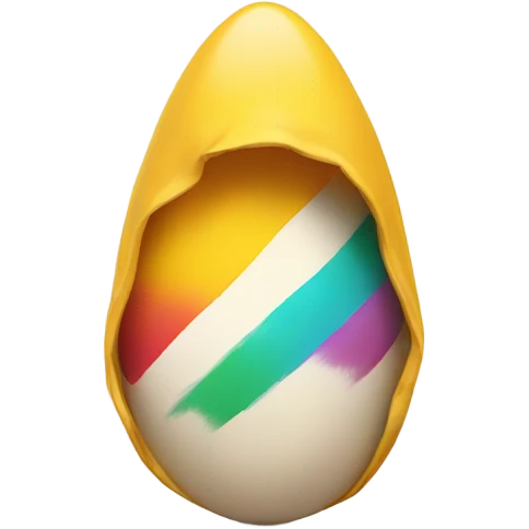 Egg wearing a hoodie emoji