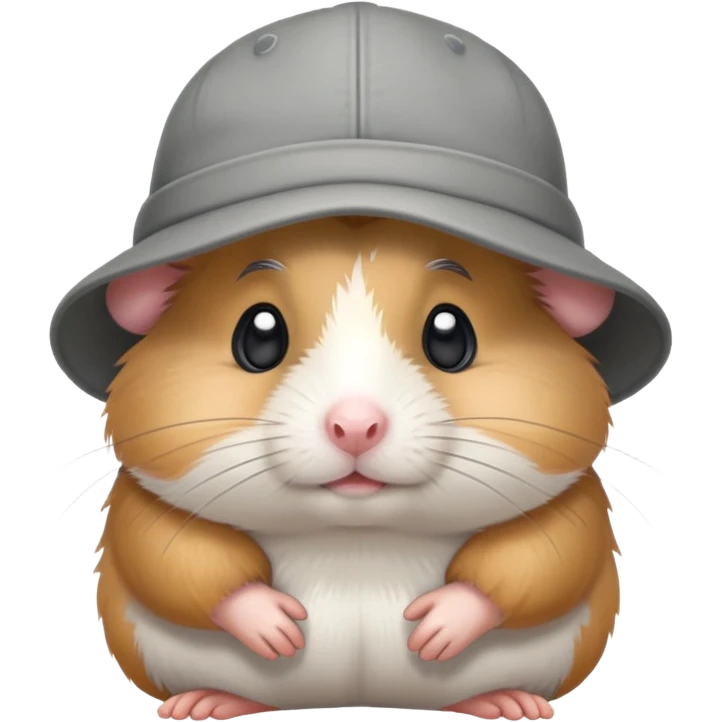 sad hamster in a hat emoji
