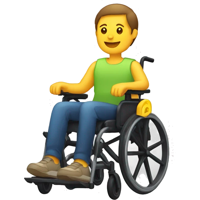 Personne en fauteuil roulant électrique  emoji