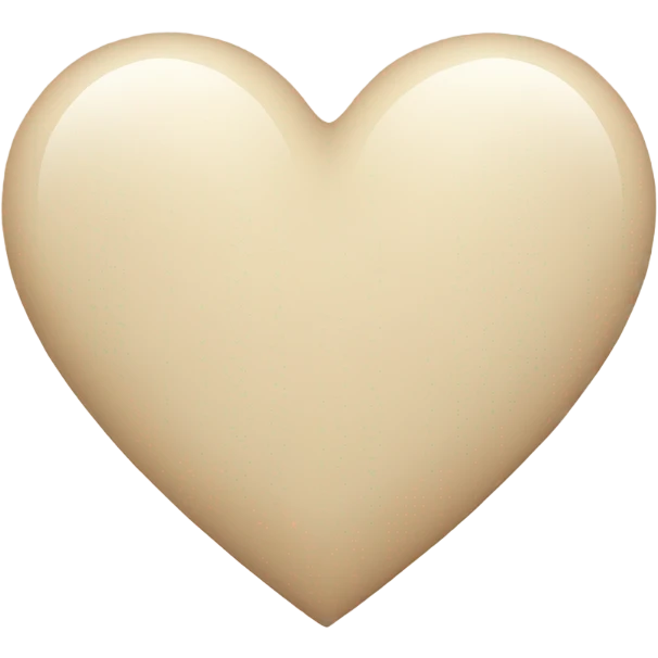 Light beige heart  emoji