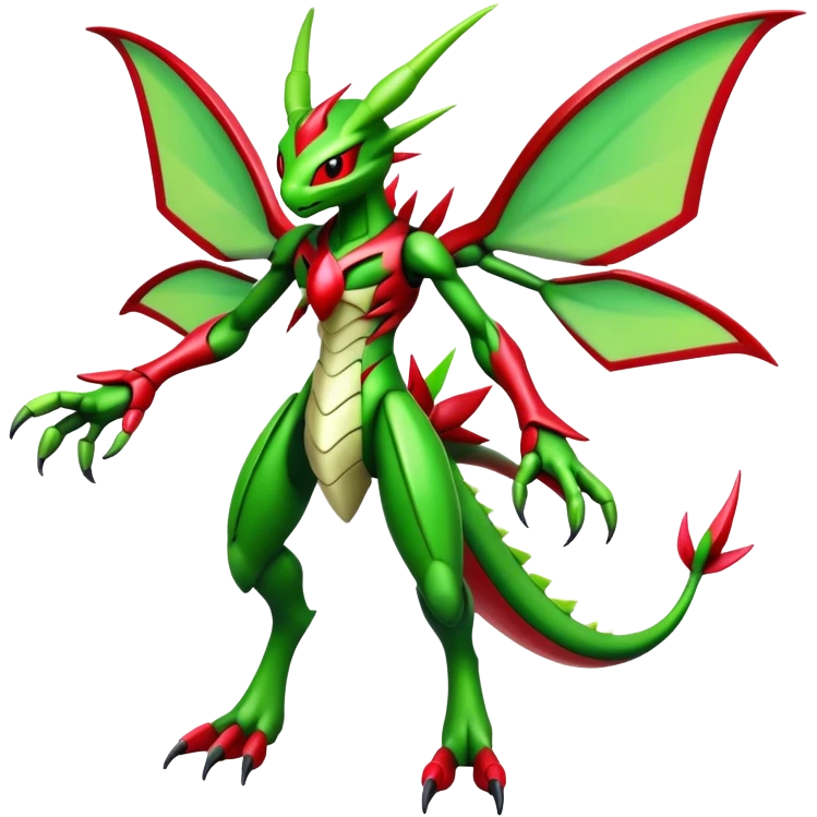  Cool Edgy Shiny Futuristic Ethereal Legendary Scizor-Digimon-Flygon-hybrid full body emoji
