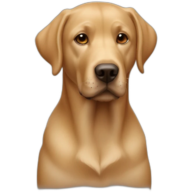 Mi mascota tipo labrador color caramelo emoji