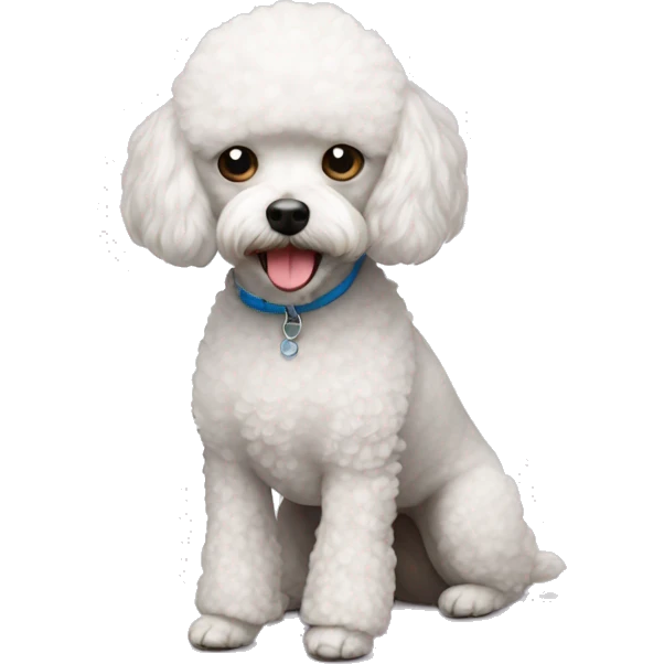 White toy poodle emoji