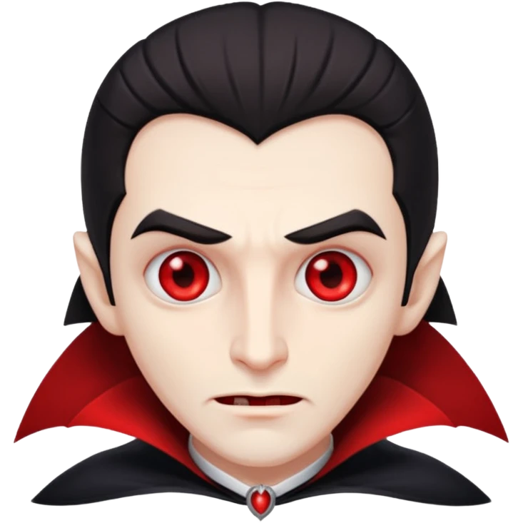 cute hide dracula no background emoji