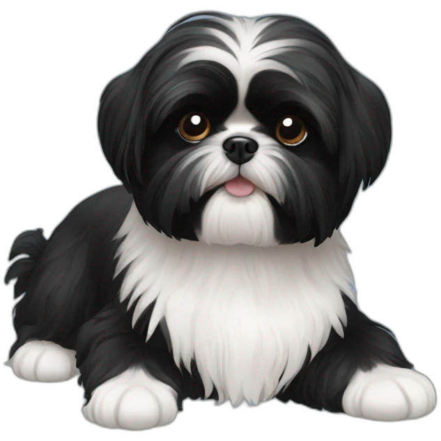 black shih tzu emoji