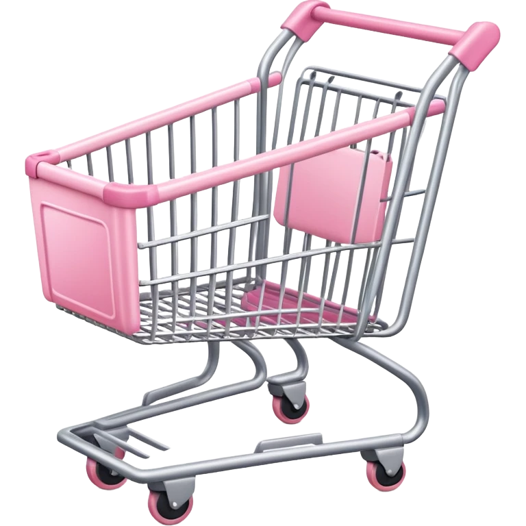 light pink shopping cart emoji