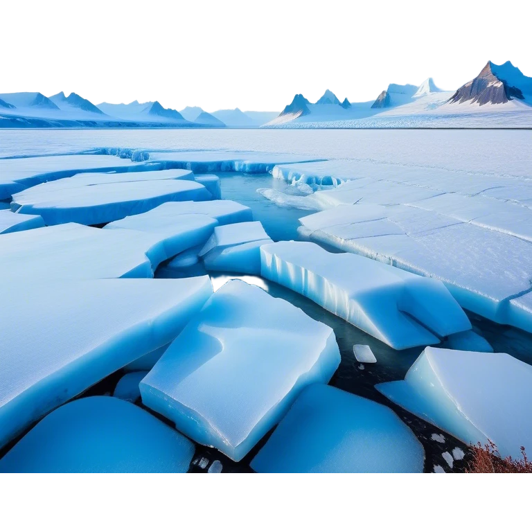 Cinematic Realistic Tundra with Glaciers Emoji in a wooden frame, Vast and frozen, with endless expanses of snow-covered ground interrupted by massive glaciers creeping across the landscape. Jagged ice formations rise in the distance, their icy blue tones contrasting with the pale, frosty sky above. Sparse grasses and hardy shrubs cling to the frozen earth, fighting against the relentless cold. The light reflects off the snow and glaciers, casting a soft glow across the desolate yet majestic terrain. Soft glowing outline, capturing the essence of a serene, stark wilderness where glaciers dominate and life endures in the harshest conditions. emoji