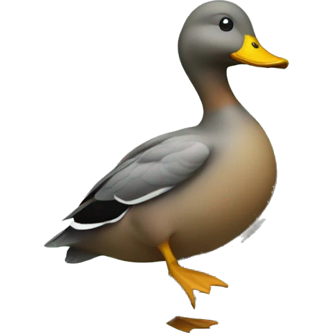 Duck in a tree emoji