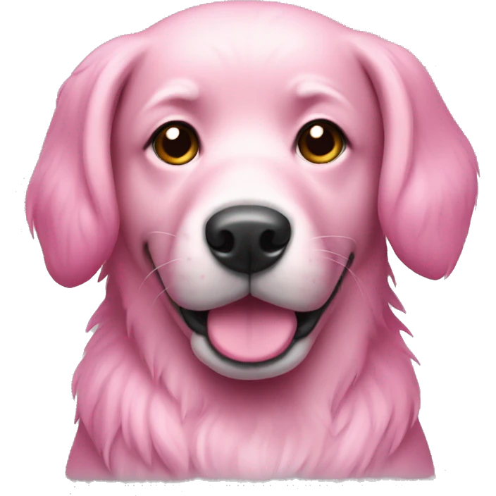 pink dog  emoji