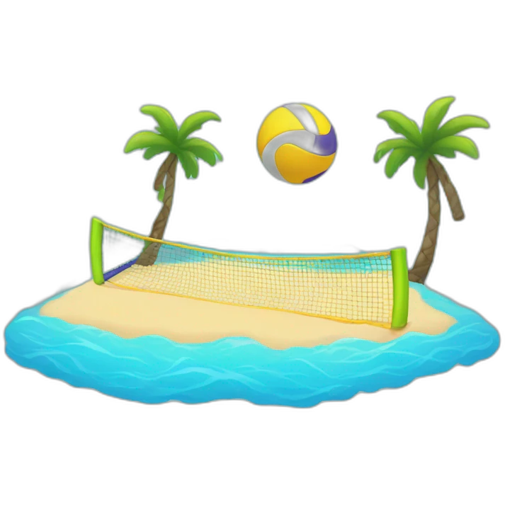 beach tennis emoji