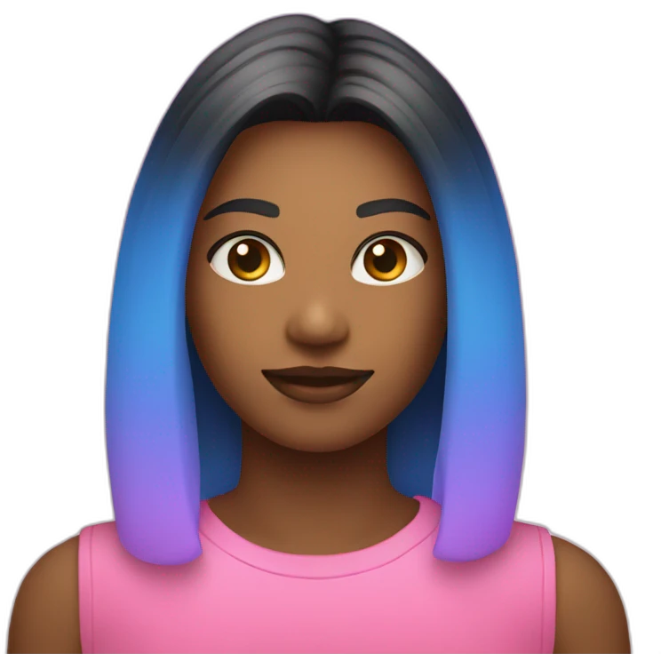 Pink to blue gradient square emoji