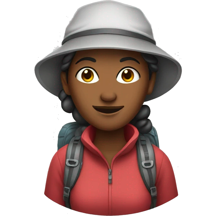 woman hiker  emoji