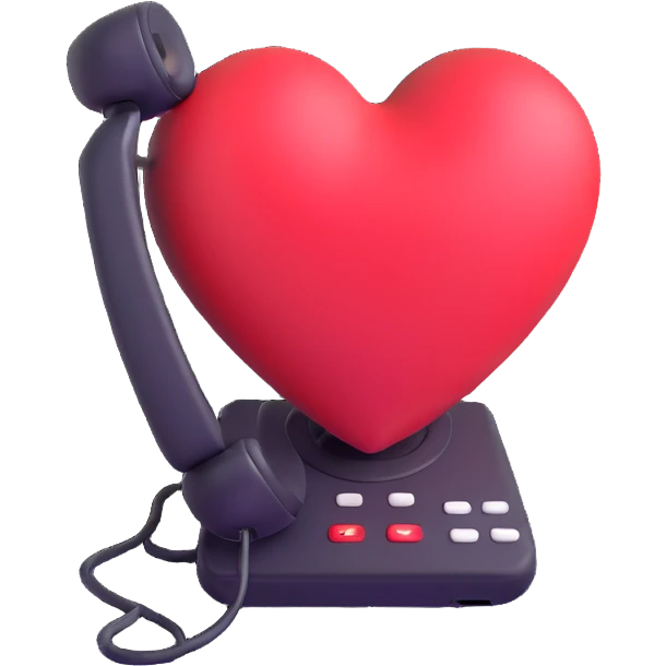 phone with a big heart emoji