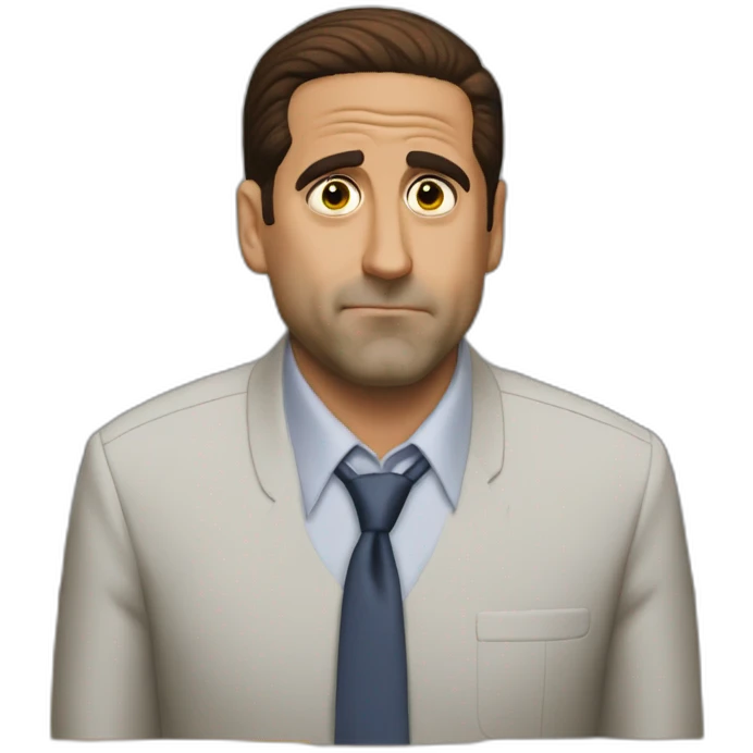 Michael scott season 6 famous face impression emoji