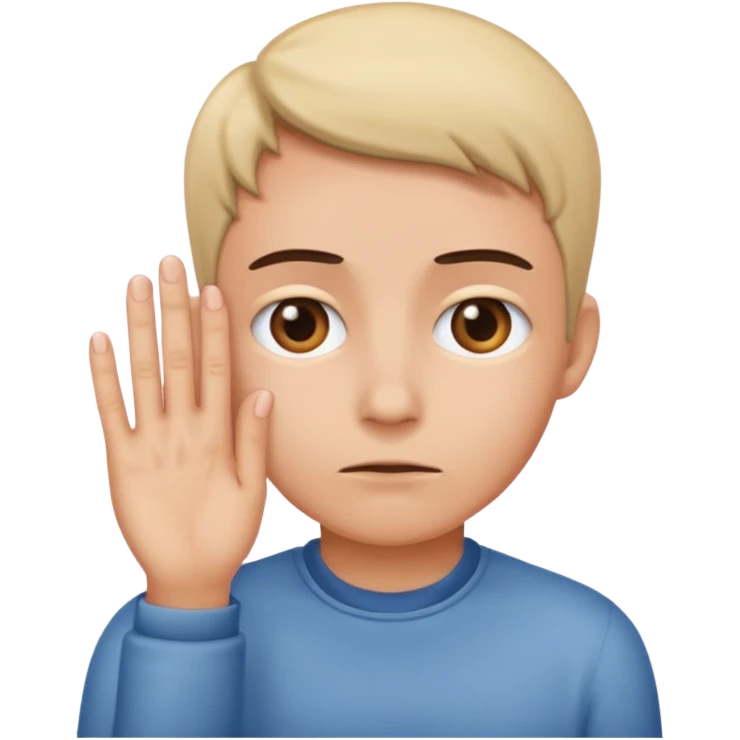 Peeking eyes through fingers emoji