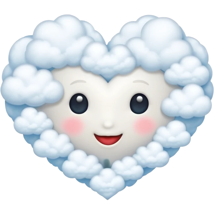 heart made from clouds emoji