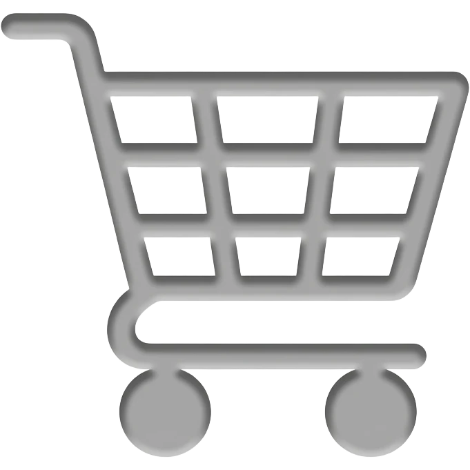 a mobile app logo for a shopping app with a shopping cart emoji